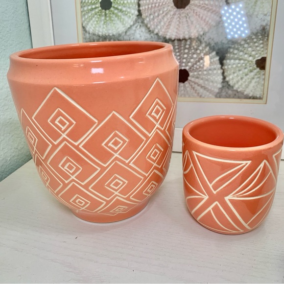 Anthropologie Terrain Ceramic Planter  2-PC Set - Picture 3 of 12